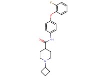 1-cyclobutyl-N-[4-(2-fluorophenoxy)phenyl]-4-piperidinecarboxamide