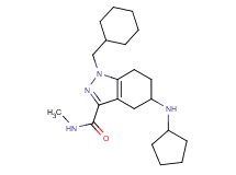 1-(cyclohexylmethyl)-5-(cyclopentylamino)-N-methyl-4,5,6,7-tetrahydro-1H-indazole-3-carboxamide