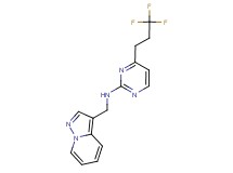 N-(pyrazolo[1,5-a]pyridin-3-ylmethyl)-4-(3,3,3-trifluoropropyl)pyrimidin-2-amine