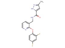 N-{[2-(2,4-difluorophenoxy)pyridin-3-yl]methyl}-3-methyl-1H-pyrazole-5-carboxamide