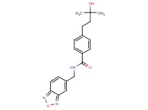 N-(2,1,3-benzoxadiazol-5-ylmethyl)-4-(3-hydroxy-3-methylbutyl)benzamide