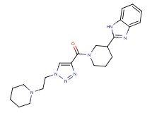 2-[1-({1-[2-(1-piperidinyl)ethyl]-1H-1,2,3-triazol-4-yl}carbonyl)-3-piperidinyl]-1H-benzimidazole
