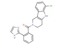 6-chloro-2-[2-(1H-imidazol-2-yl)benzoyl]-2,3,4,5-tetrahydro-1H-pyrido[4,3-b]indole
