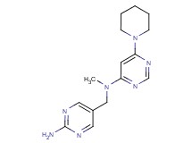 5-{[methyl(6-piperidin-1-ylpyrimidin-4-yl)amino]methyl}pyrimidin-2-amine