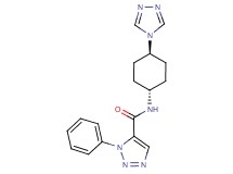 1-phenyl-N-[trans-4-(4H-1,2,4-triazol-4-yl)cyclohexyl]-1H-1,2,3-triazole-5-carboxamide