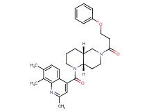 (4aR*,8aS*)-6-(3-phenoxypropanoyl)-1-[(2,7,8-trimethyl-4-quinolinyl)carbonyl]decahydro-1,6-naphthyridine