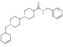 1'-(3-cyclohexen-1-ylmethyl)-N-(3-pyridinylmethyl)-1,4'-bipiperidine-4-carboxamide