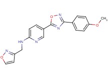 N-(3-isoxazolylmethyl)-5-[3-(4-methoxyphenyl)-1,2,4-oxadiazol-5-yl]-2-pyridinamine