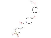 1-[(1,1-dioxido-2,3-dihydro-3-thienyl)acetyl]-4-(4-methoxyphenoxy)piperidine