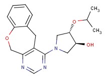 (3S*,4S*)-1-(5,11-dihydro[1]benzoxepino[3,4-d]pyrimidin-4-yl)-4-isopropoxypyrrolidin-3-ol