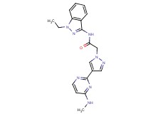 N-(1-ethyl-1H-indazol-3-yl)-2-{4-[4-(methylamino)pyrimidin-2-yl]-1H-pyrazol-1-yl}acetamide