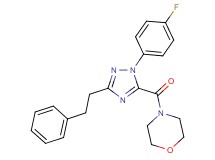 4-{[1-(4-fluorophenyl)-3-(2-phenylethyl)-1H-1,2,4-triazol-5-yl]carbonyl}morpholine