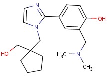 2-[(dimethylamino)methyl]-4-(1-{[1-(hydroxymethyl)cyclopentyl]methyl}-1H-imidazol-2-yl)phenol