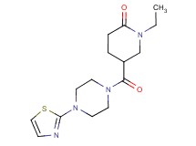 1-ethyl-5-{[4-(1,3-thiazol-2-yl)-1-piperazinyl]carbonyl}-2-piperidinone