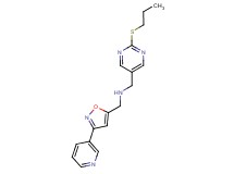 1-[2-(propylthio)pyrimidin-5-yl]-N-[(3-pyridin-3-ylisoxazol-5-yl)methyl]methanamine