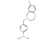 5-[(7-chloro-2,3-dihydro-1,4-benzoxazepin-4(5H)-yl)methyl]-N,N-dimethylpyridin-2-amine