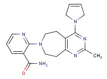 2-[4-(2,5-dihydro-1H-pyrrol-1-yl)-2-methyl-5,6,8,9-tetrahydro-7H-pyrimido[4,5-d]azepin-7-yl]nicotinamide