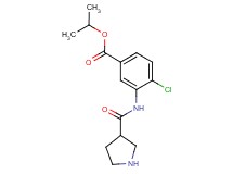isopropyl 4-chloro-3-[(3-pyrrolidinylcarbonyl)amino]benzoate hydrochloride