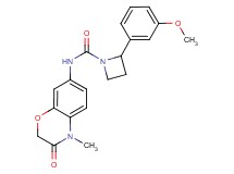 2-(3-methoxyphenyl)-N-(4-methyl-3-oxo-3,4-dihydro-2H-1,4-benzoxazin-7-yl)azetidine-1-carboxamide