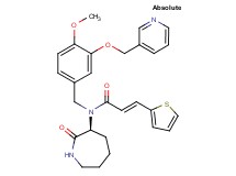 (2E)-N-[4-methoxy-3-(3-pyridinylmethoxy)benzyl]-N-[(3S)-2-oxo-3-azepanyl]-3-(2-thienyl)acrylamide