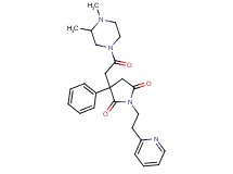 3-[2-(3,4-dimethyl-1-piperazinyl)-2-oxoethyl]-3-phenyl-1-[2-(2-pyridinyl)ethyl]-2,5-pyrrolidinedione