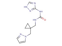 N-{[1-(1H-pyrazol-1-ylmethyl)cyclopropyl]methyl}-N'-1H-1,2,4-triazol-3-ylurea
