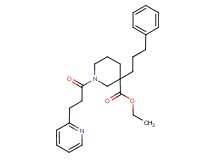 ethyl 3-(3-phenylpropyl)-1-[3-(2-pyridinyl)propanoyl]-3-piperidinecarboxylate