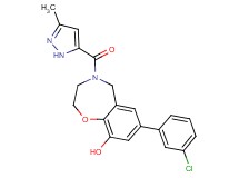 7-(3-chlorophenyl)-4-[(3-methyl-1H-pyrazol-5-yl)carbonyl]-2,3,4,5-tetrahydro-1,4-benzoxazepin-9-ol