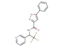 5-phenyl-N-[2,2,2-trifluoro-1-(3-pyridinyl)ethyl]-3-isoxazolecarboxamide