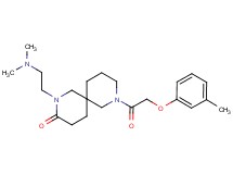 2-[2-(dimethylamino)ethyl]-8-[(3-methylphenoxy)acetyl]-2,8-diazaspiro[5.5]undecan-3-one