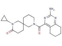 8-[(2-amino-5,6,7,8-tetrahydroquinazolin-4-yl)carbonyl]-2-cyclopropyl-2,8-diazaspiro[5.5]undecan-3-one