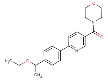 4-({6-[4-(1-ethoxyethyl)phenyl]pyridin-3-yl}carbonyl)morpholine
