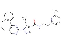 5-cyclopropyl-1-(6,7-dihydro-5H-benzo[6,7]cyclohepta[1,2-d]pyrimidin-2-yl)-N-[2-(6-methyl-2-pyridinyl)ethyl]-1H-pyrazole-4-carboxamide
