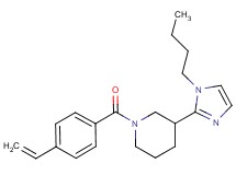 3-(1-butyl-1H-imidazol-2-yl)-1-(4-vinylbenzoyl)piperidine
