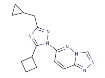 6-[5-cyclobutyl-3-(cyclopropylmethyl)-1H-1,2,4-triazol-1-yl][1,2,4]triazolo[4,3-b]pyridazine