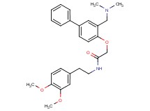 N-[2-(3,4-dimethoxyphenyl)ethyl]-2-({3-[(dimethylamino)methyl]-4-biphenylyl}oxy)acetamide