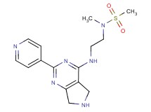 N-methyl-N-(2-{[2-(4-pyridinyl)-6,7-dihydro-5H-pyrrolo[3,4-d]pyrimidin-4-yl]amino}ethyl)methanesulfonamide
