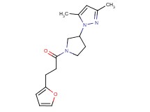 1-{1-[3-(2-furyl)propanoyl]-3-pyrrolidinyl}-3,5-dimethyl-1H-pyrazole