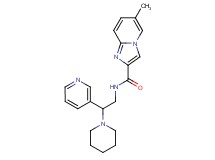 6-methyl-N-[2-(1-piperidinyl)-2-(3-pyridinyl)ethyl]imidazo[1,2-a]pyridine-2-carboxamide