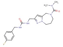 2-[({[(4-fluorobenzyl)amino]carbonyl}amino)methyl]-N,N-dimethyl-7,8-dihydro-4H-pyrazolo[1,5-a][1,4]diazepine-5(6H)-carboxamide