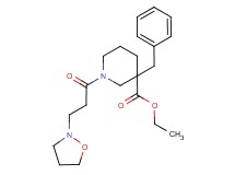 ethyl 3-benzyl-1-[3-(2-isoxazolidinyl)propanoyl]-3-piperidinecarboxylate
