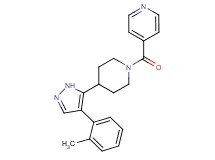 4-({4-[4-(2-methylphenyl)-1H-pyrazol-5-yl]piperidin-1-yl}carbonyl)pyridine