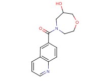 4-(quinolin-6-ylcarbonyl)-1,4-oxazepan-6-ol