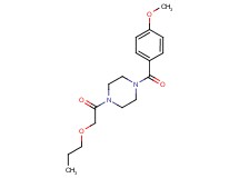 1-(4-methoxybenzoyl)-4-(propoxyacetyl)piperazine