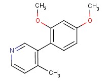 3-(2,4-dimethoxyphenyl)-4-methylpyridine
