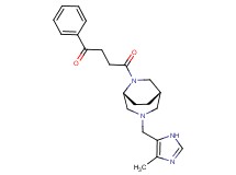 4-{(1S*,5R*)-3-[(4-methyl-1H-imidazol-5-yl)methyl]-3,6-diazabicyclo[3.2.2]non-6-yl}-4-oxo-1-phenylbutan-1-one