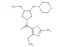 [(3R*,4R*)-1-[(2-amino-4-ethyl-1,3-thiazol-5-yl)carbonyl]-4-(4-morpholinylmethyl)-3-pyrrolidinyl]methanol