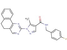 1-(5,6-dihydrobenzo[h]quinazolin-2-yl)-N-(4-fluorobenzyl)-5-methyl-1H-pyrazole-4-carboxamide