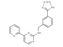 4-(2-pyridinyl)-N-[3-(1H-tetrazol-5-yl)benzyl]-2-pyrimidinamine