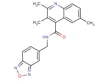 N-(2,1,3-benzoxadiazol-5-ylmethyl)-2,3,6-trimethyl-4-quinolinecarboxamide